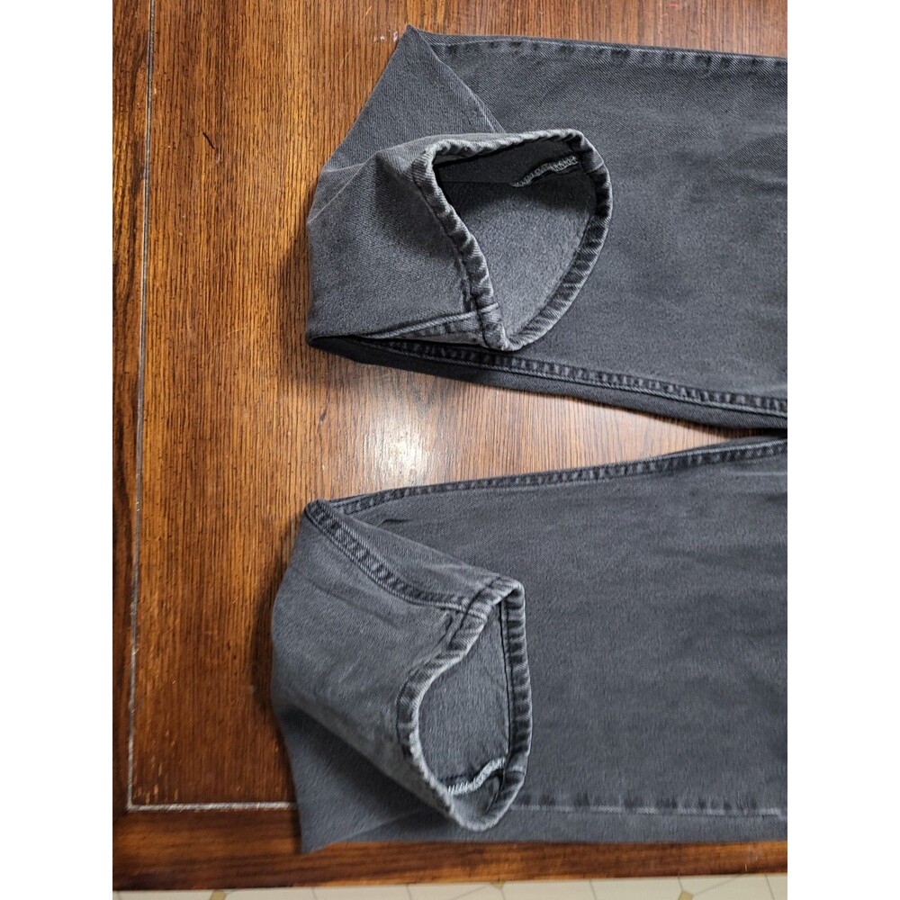 Wrangler 97601CB Men Black Jeans 40x30 Relaxed Fit Straight Leg Faded Denim 2016 - Picture 8 of 15